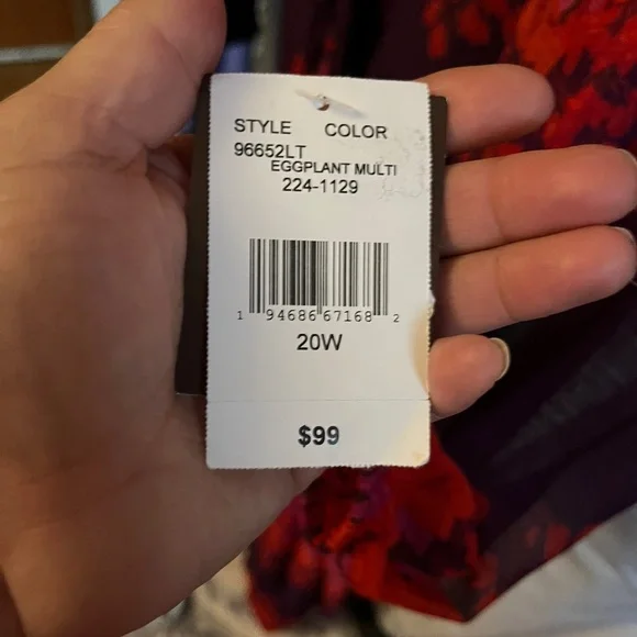 Melonie T Long Sleeve Floral Maxi Dress Size 20W NWT - Picture 9 of 9